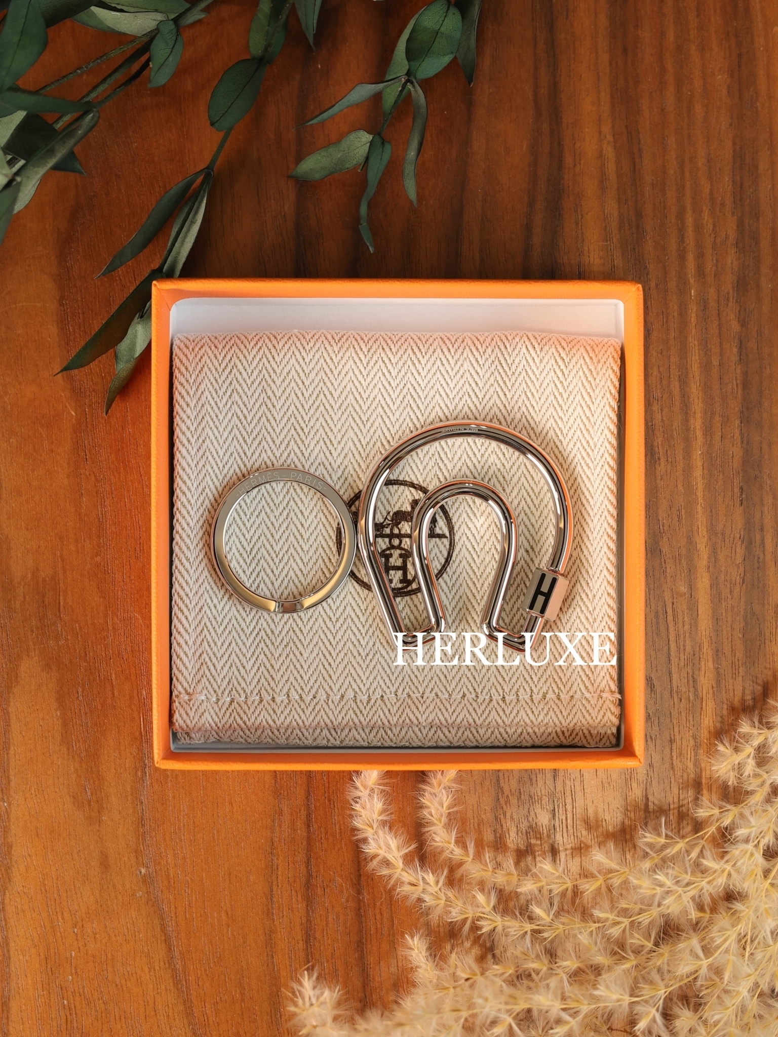 Fer A Cheval key ring noir