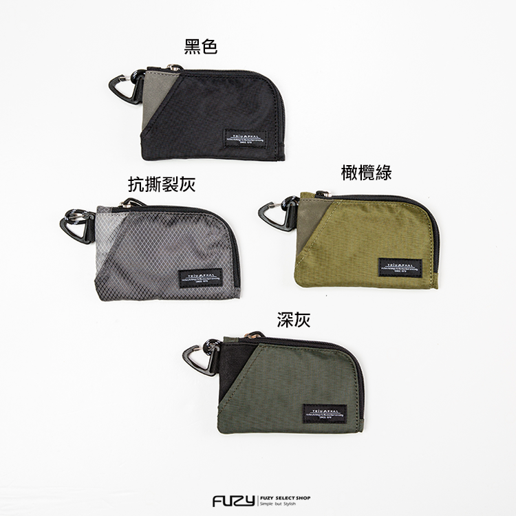 SALE- 日本 TRIUMPHAL 半月形 小包 機能多袋掛包 證件包 （附掛繩） - B205080