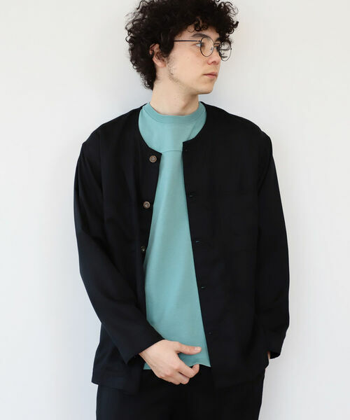 UNIVERSAL OVERALL B:MING by BEAMS 芝加哥 工裝 老品牌 聯名 無領 軍襯衫 2色 現貨