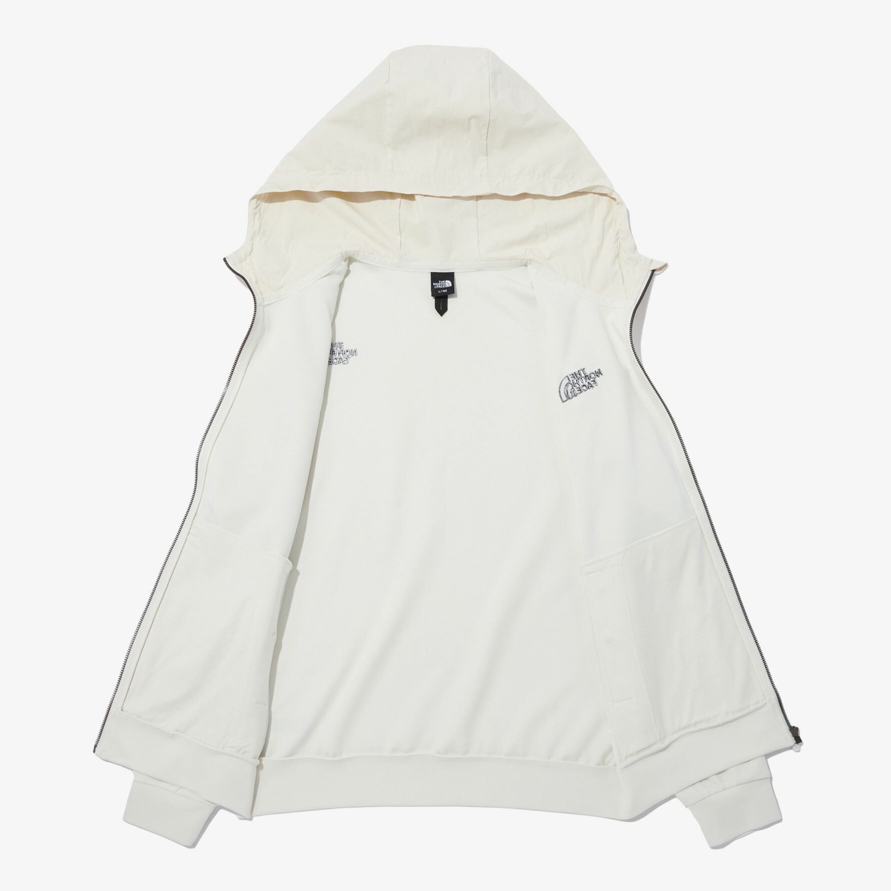 THE NORTH FACE SEED TECH 訓練 連帽 飛行外套 白 NJ5JP02C