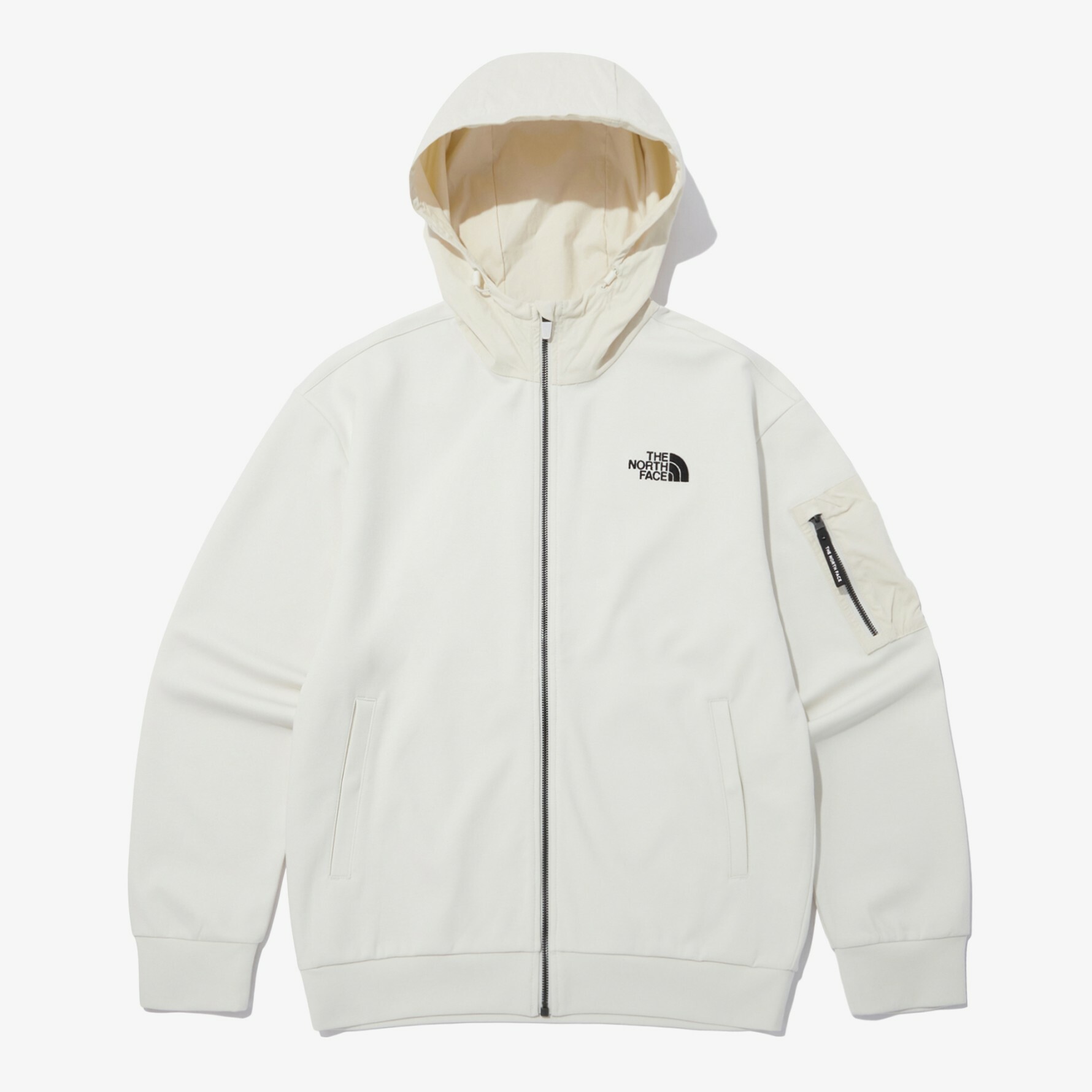THE NORTH FACE SEED TECH 訓練 連帽 飛行外套 白 NJ5JP02C