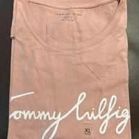 [S] TOMMY HILFIGER SIGNATURE CREWNECK T-SHIRT,PINK, 76J3250-630 (STH173)