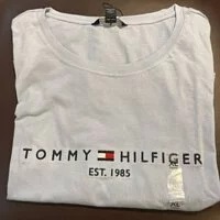 [S] TOMMY HILFIGER CREWNECK T-SHIRT,BREEZY BLUE, 76J3260-450 (STH174)