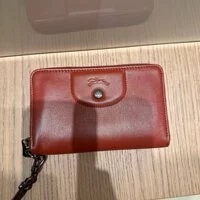 [S] LONGCHAMP LE PLIAGE LADIES LAMB SKIN MEDIUM WRISTLET WALLET,RED, L3615757003 (SLC189)
