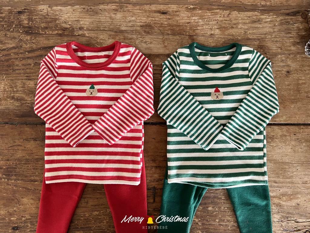 (現貨) 韓國聖誕間條家居服