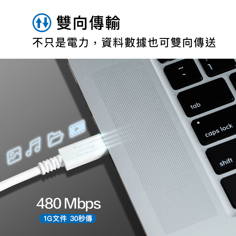 PD快充筆電用-充電/數據一線搞定