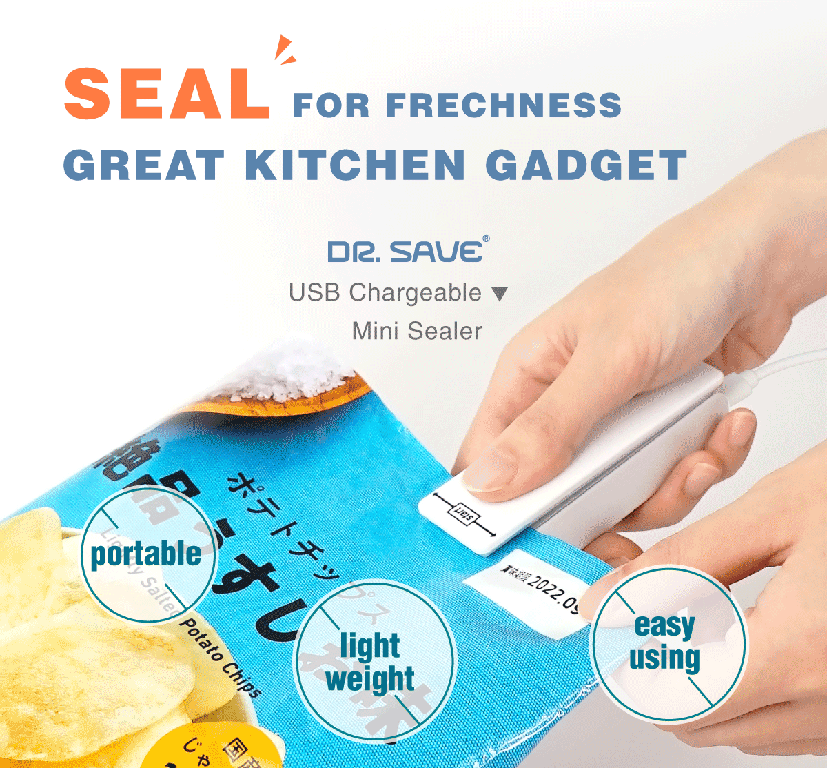 MODCON DR. SAVE ECO Mini Sealer Smart Kitchen Gadget