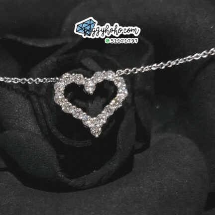 18K White Gold 0.55ct Diamond Necklace