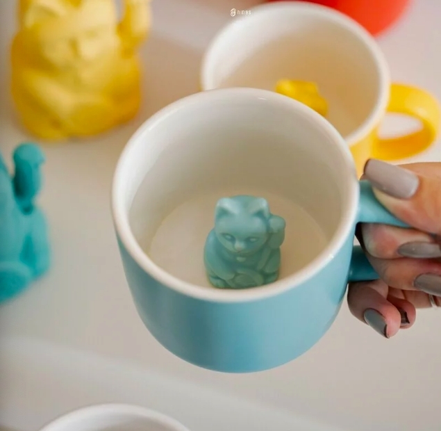 【現貨】德國DONKEY 幸運招財貓造型彩色馬克杯 DONKEYMUG