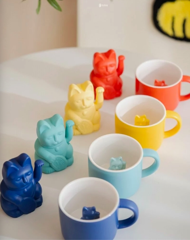 【現貨】德國DONKEY 幸運招財貓造型彩色馬克杯 DONKEYMUG