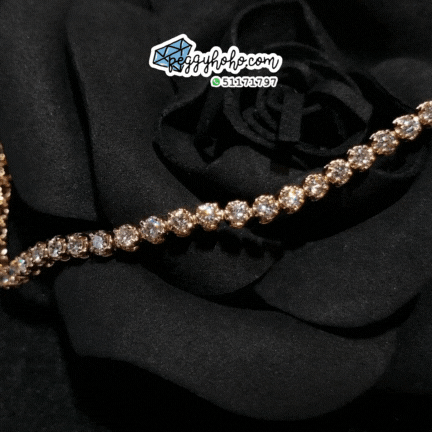 18K Rose Gold 8.72ct Diamond Necklace