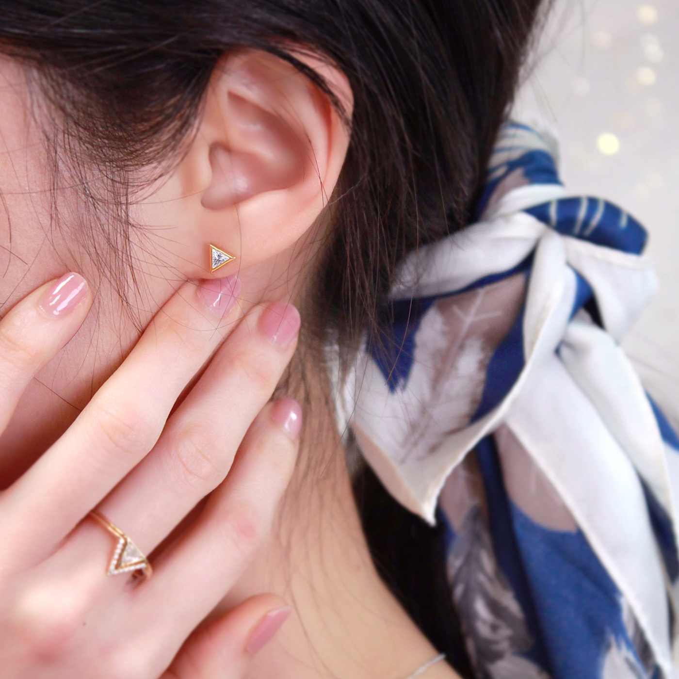 山丘上的月光 — 30分鑽石耳環