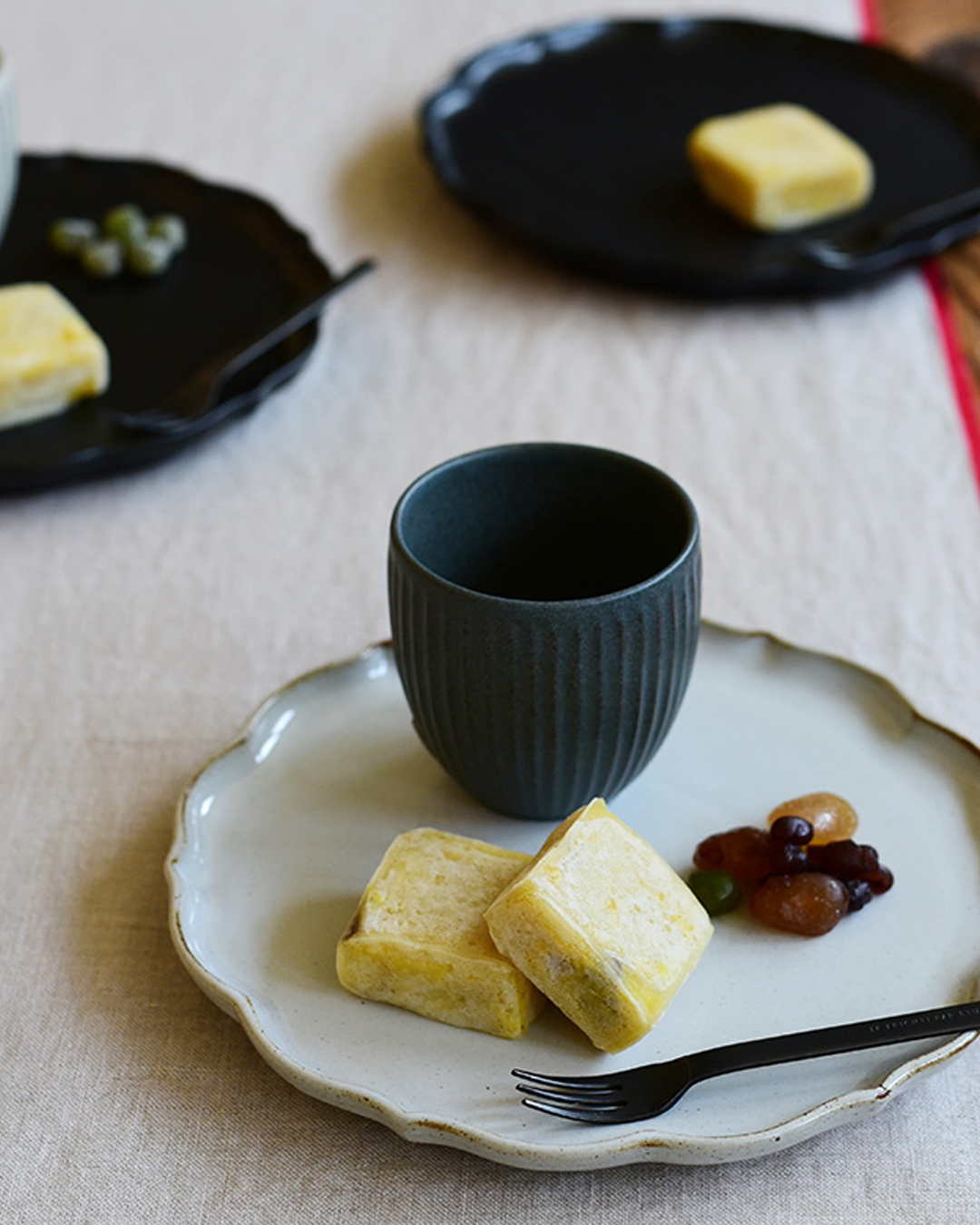 Shinogimon Tea Cup Blue Gray｜studio m'