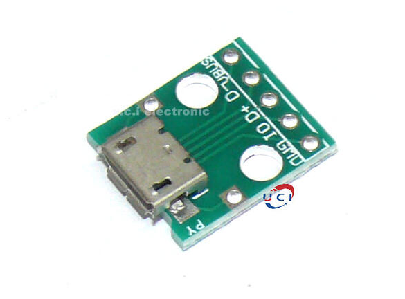【UCI電子】(L-25) MCU-micro USB 介面座 電源轉介面 麵包板 5V電源模組 micro USB