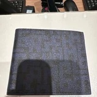 [S] LONGCHAMP LE PLIAGE MEN'S CLASSIC BLUE MONOGRAM WALLET,BLUE, L3508HPZH05 (SLC191)