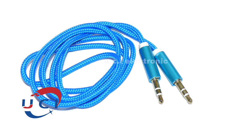 【UCI電子】(L-4) 尼龍鋁合金 公對公 手機aux音訊線車載連接線汽車音箱對錄 音源線 喇叭線