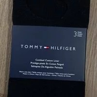 [S] TOMMY HILFIGER PACK OF 3 PAIRS OF SNEAKER LINER SOCKS,BLACK, 58665005700 (STH203)