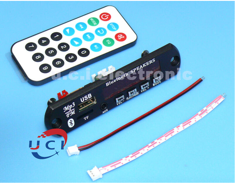 【UCI電子】(E-12) 車載12V藍牙5.2解碼板雙聲道MP3 WAV APE FLAC無損解碼器FM收音機