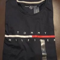 [S] TOMMY HILFIGER MEN'S CREW NECK T-SHIRT,NAVY, 78J7281-411 (STH210)