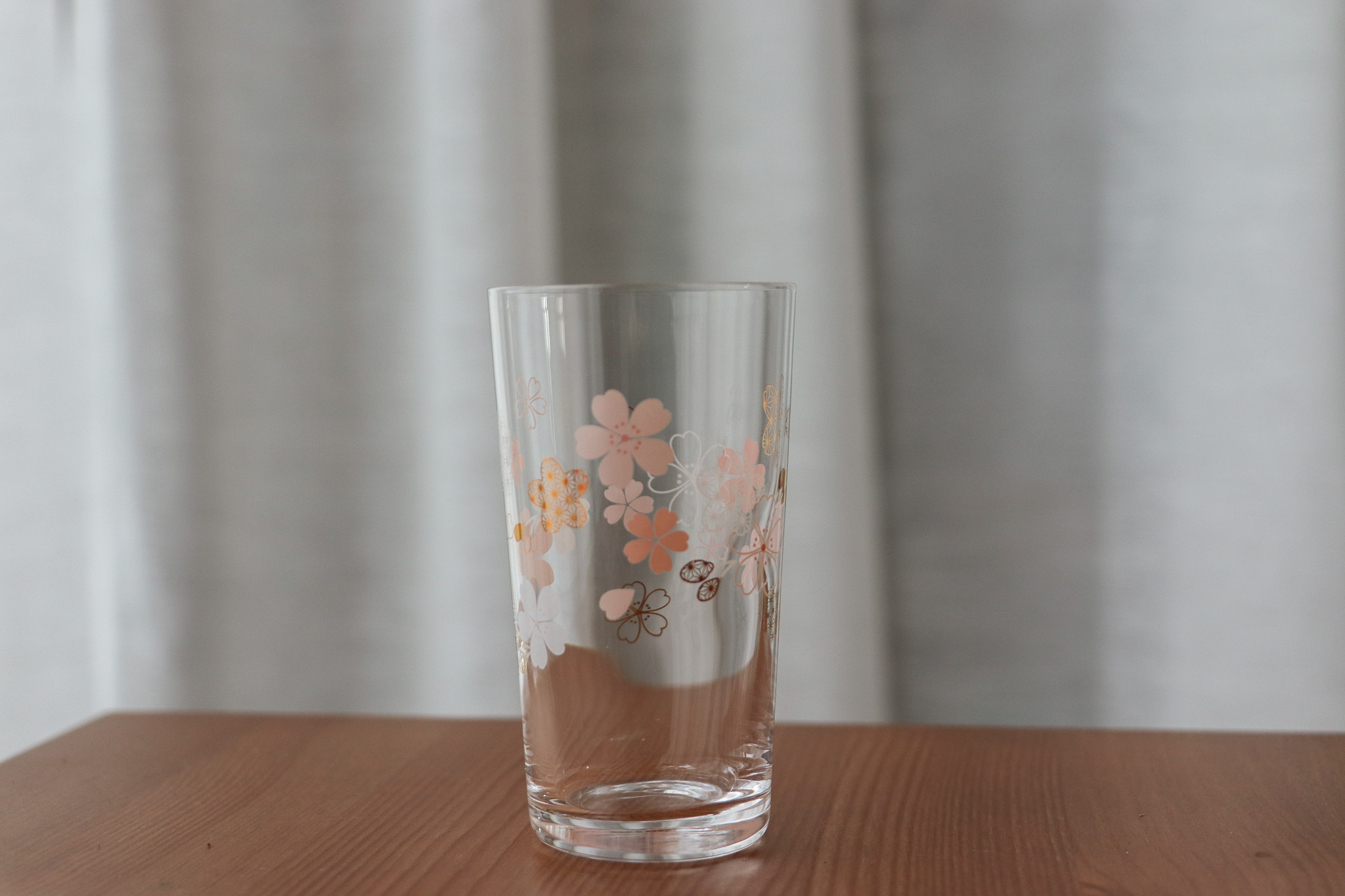 日本 和紋櫻花麻葉柄 細長 清酒杯