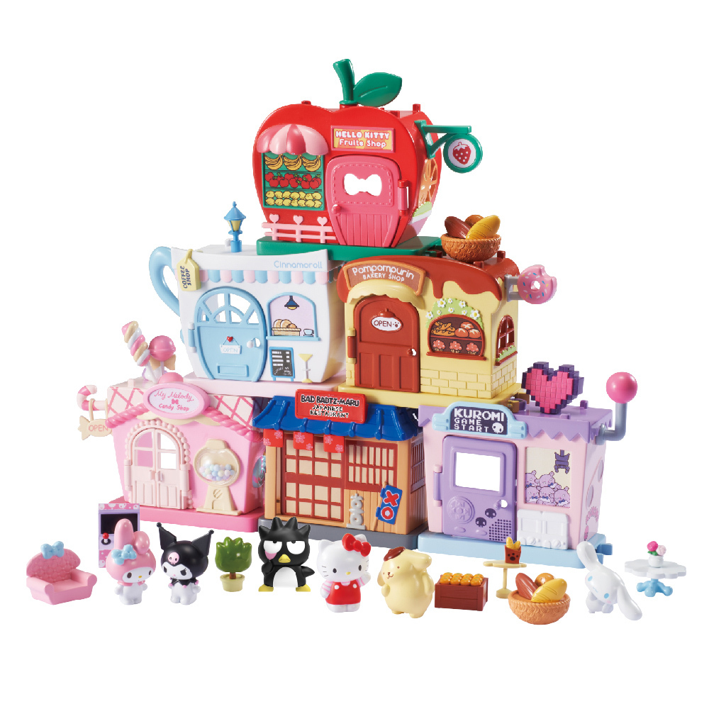 Sanrio疊疊商店街-凱蒂貓/美樂蒂/大耳狗/布丁狗/酷洛米/酷企鵝