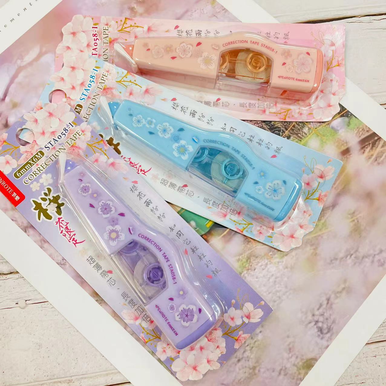 【PENROTE筆樂】櫻花修正帶/內帶