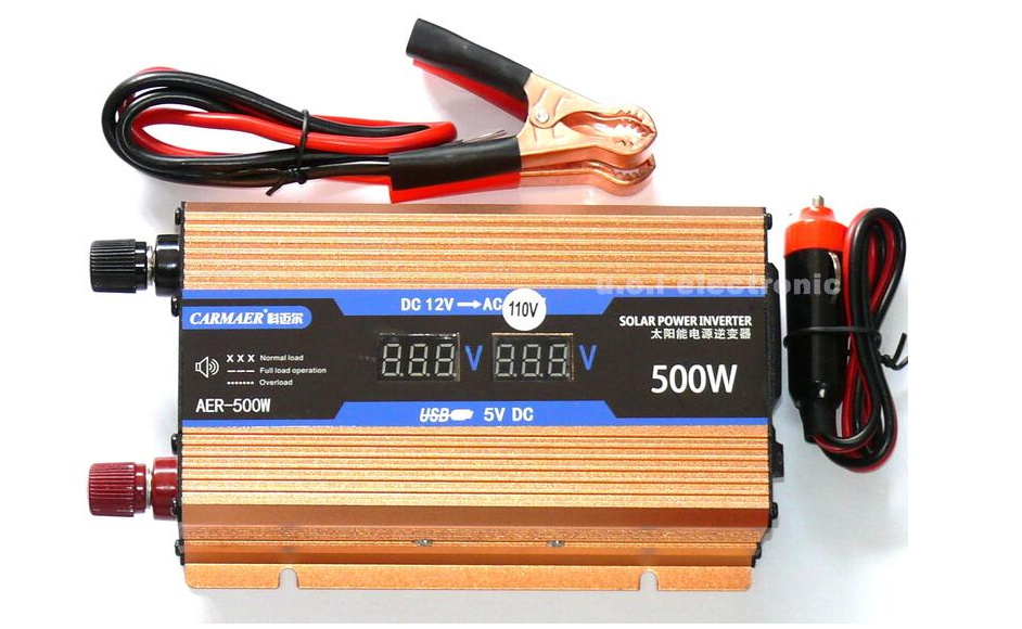 【UCI電子】(B-2)車載多功能逆變器12V轉110V家用 P.M.P.O 500W 12V電源轉換器