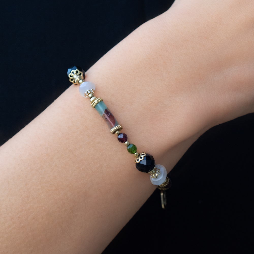 歲月靜好｜C1475壽山金曜石手鍊