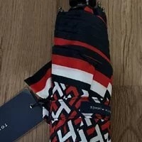 [S] TOMMY HILFIGER 69J4576 MONOGRAM UMBRELLA,NAVY MULTI, 194998337566 (STH226)