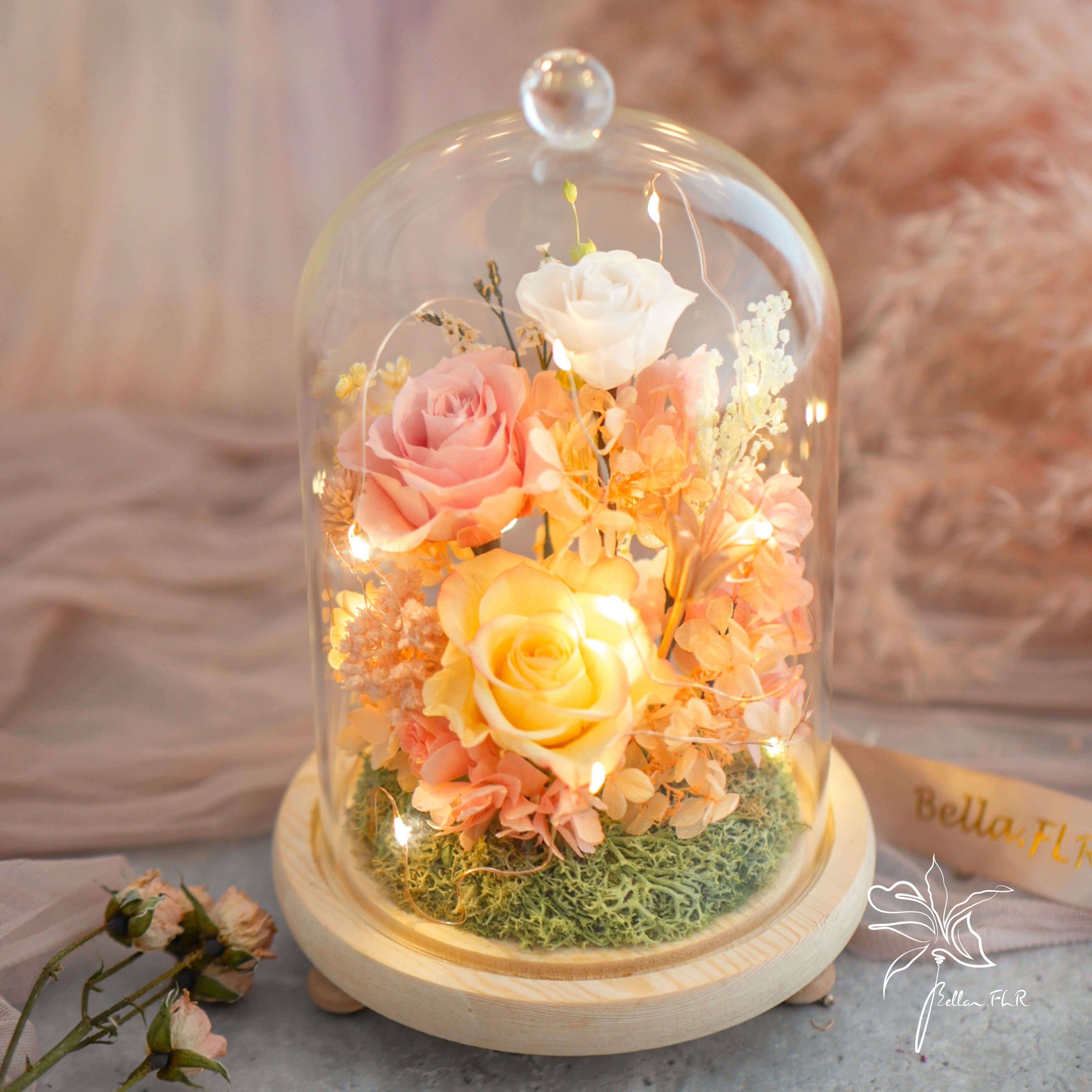 【落日之吻】長型玻璃花盅-大