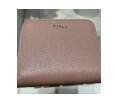 [S] FURLA PS86CL0-BX0306 CLASSIC PLAIN LEATHER FOLDING WALLET SMALL WALLET LOGO,MOONSTONE, 8050597100647 (SF176)