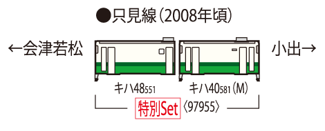 TOMIX 97955 特別企劃品柴聯車JR KIHA40系回憶之只見線(2輛) (內附24頁B...