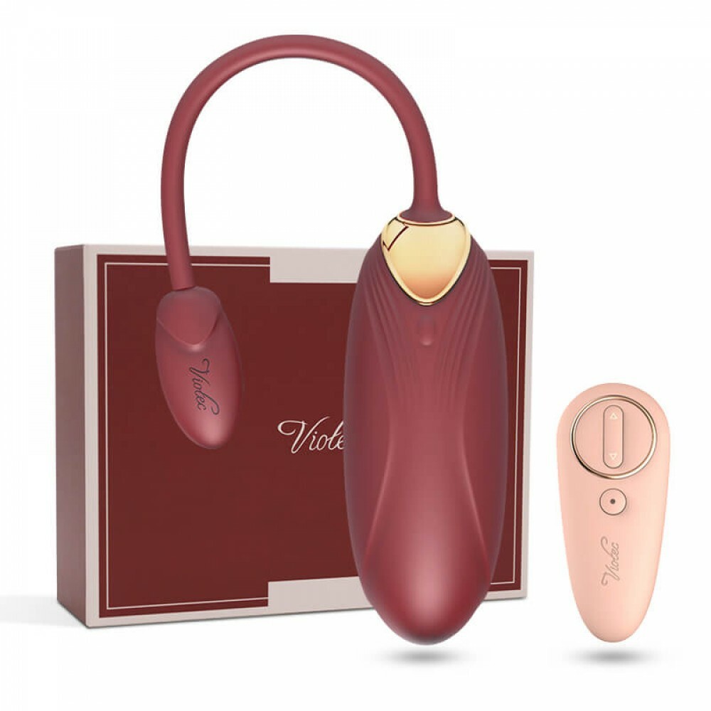 VIOTEC Oliver Pro (APP Version) Wireless Remote Control Vibrator Wine Red