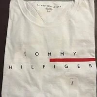 [S] TOMMY HILFIGER MEN'S CREW NECK T-SHIRT,WHITE, 78J7281-100 (STH256)