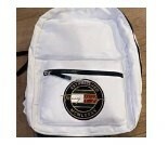 [S] TOMMY HILFIGER 69J6603 UNISEX CIRCLE LOGO BACK PACK,WHITE, 196038177651 (STH265)