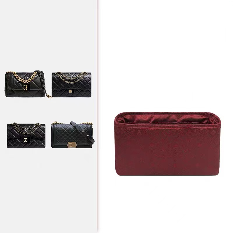 適用於CF方胖子2.55/Leboy/19Flap歐洲進口酒紅紋理綢緞內膽