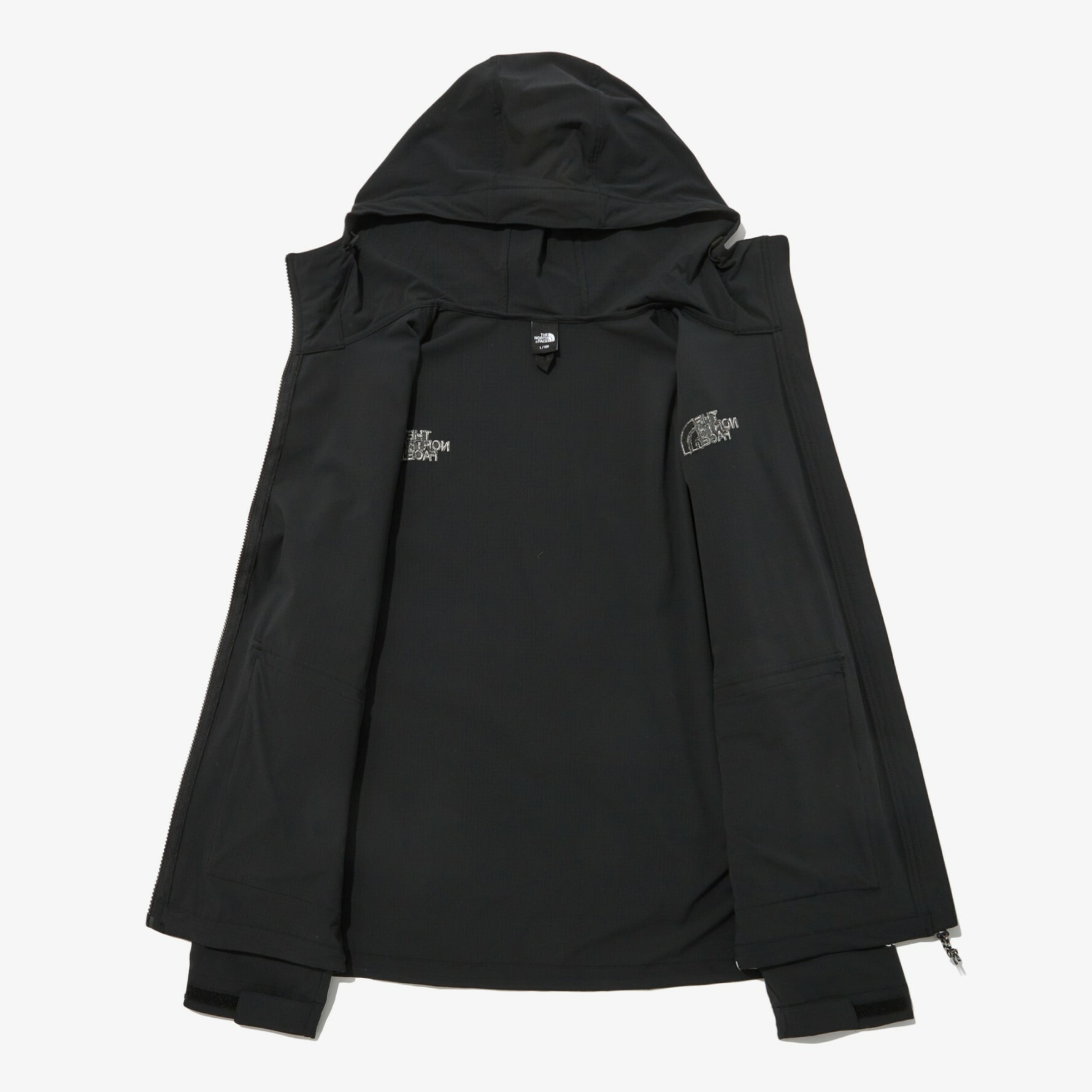 THE NORTH FACE CORDURA CAMPER 連帽 雙口袋 露營 外套 黑 NJ3BP07A