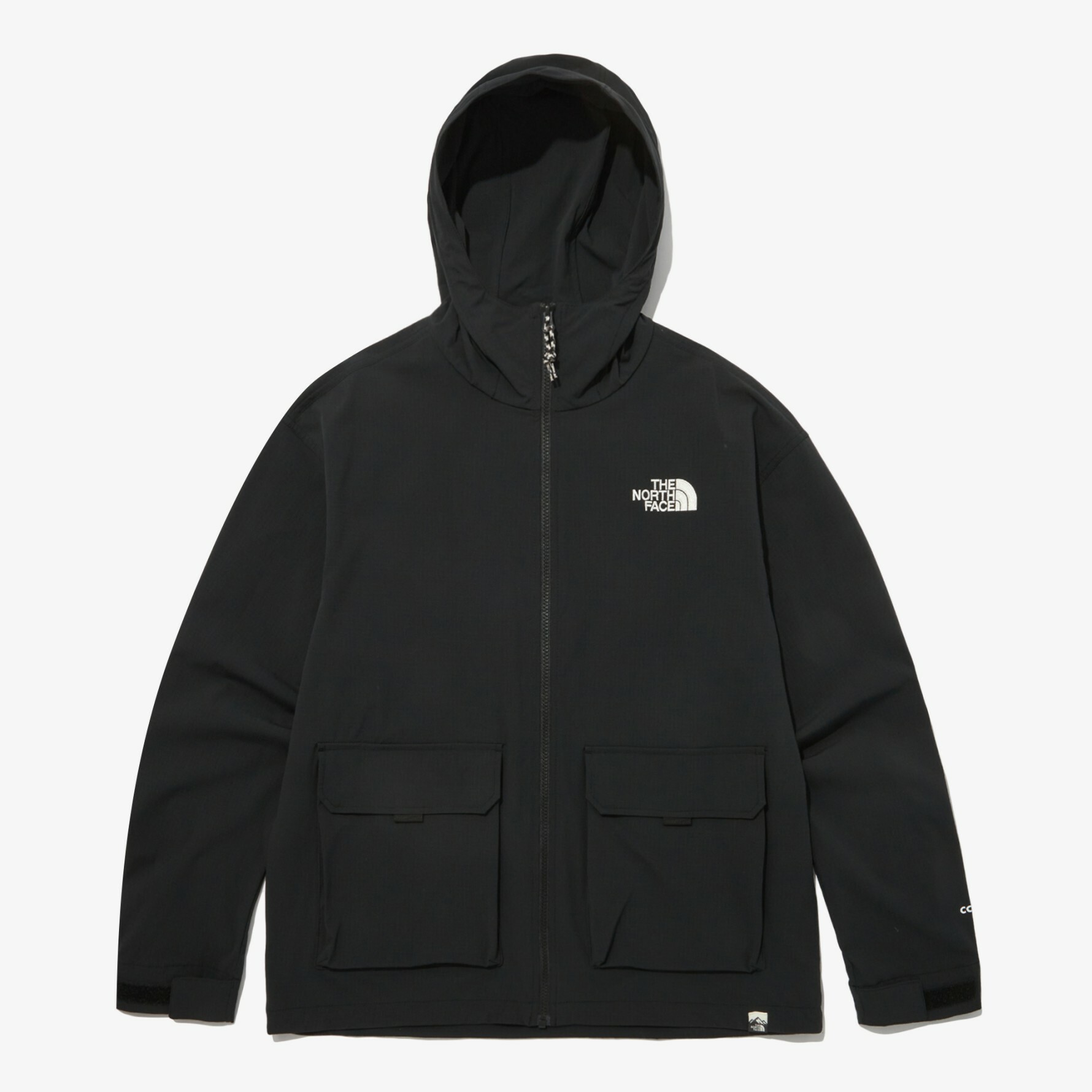 THE NORTH FACE CORDURA CAMPER 連帽 雙口袋 露營 外套 黑 NJ3BP07A