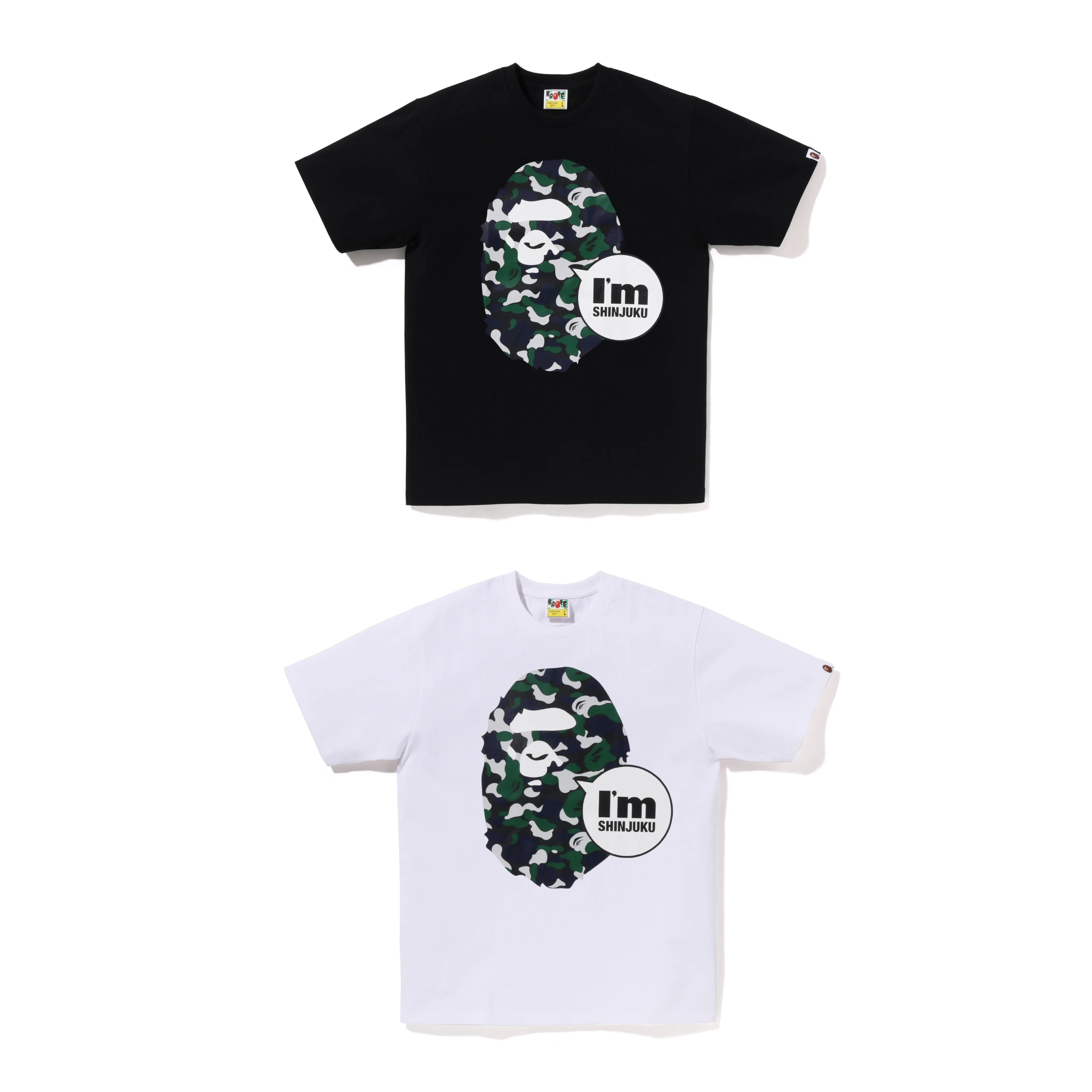 BAPE STORE ISETAN APE HEAD TEE 大頭迷彩伊勢丹限定短T 現貨