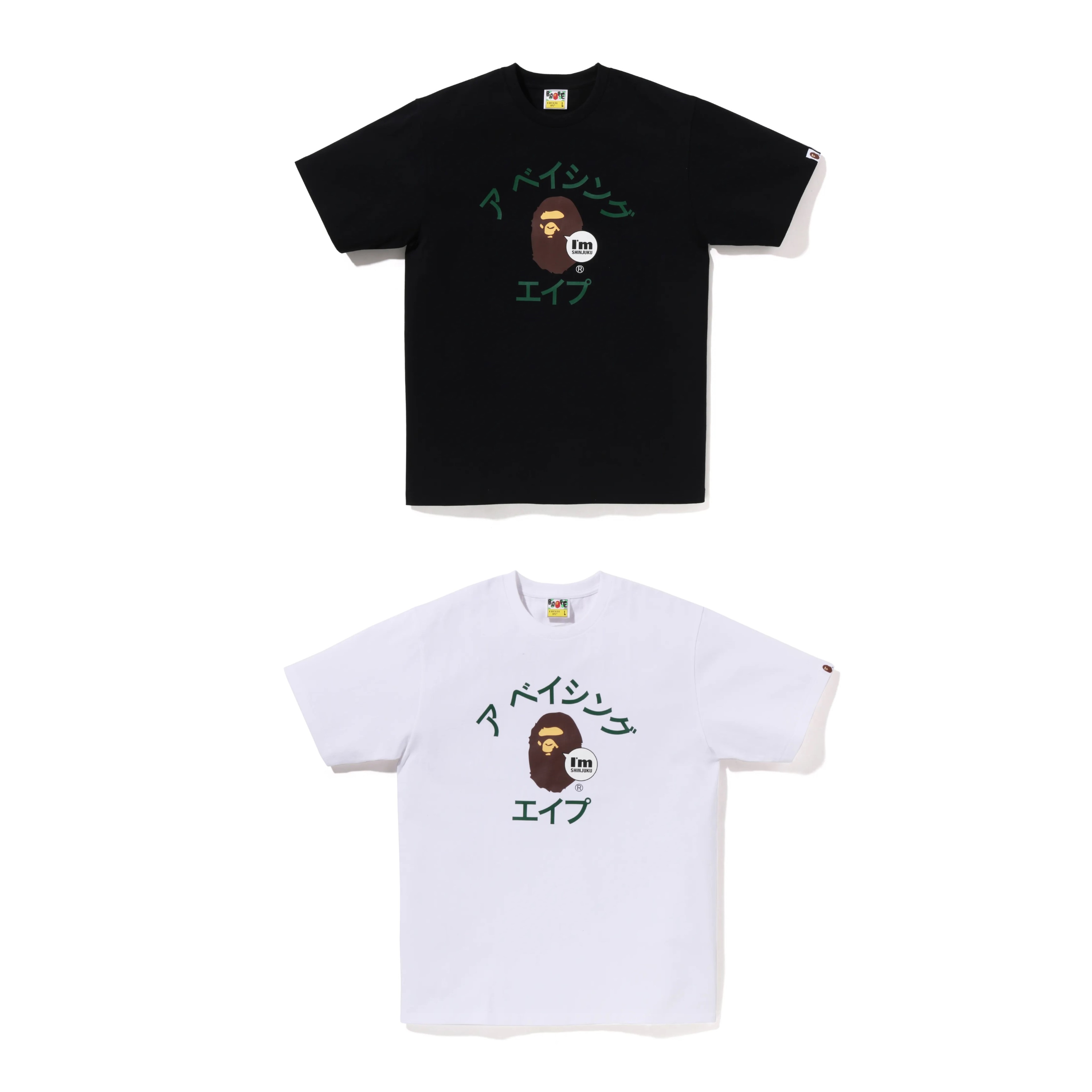 BAPE STORE APE ISETAN KATAKANA COLLEGE TEE 日文字 伊勢丹限定 短T 現貨