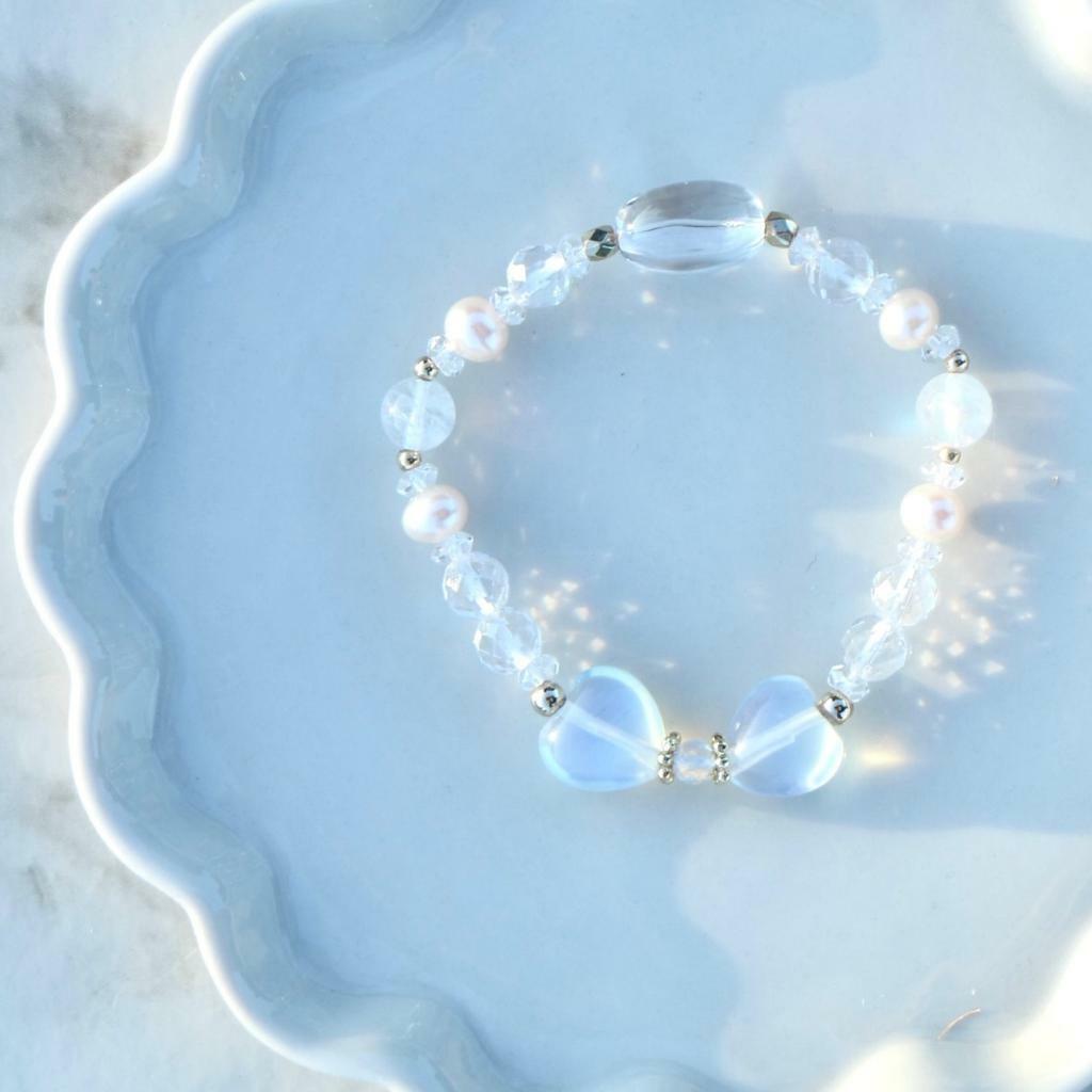 Moonlight  Ribbon 日本手作天然石水晶手鍊