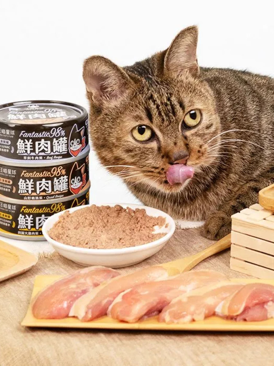 【汪喵星球】 貓用 Fantastic 98% 鮮肉無膠主食罐｜低敏鴨肉