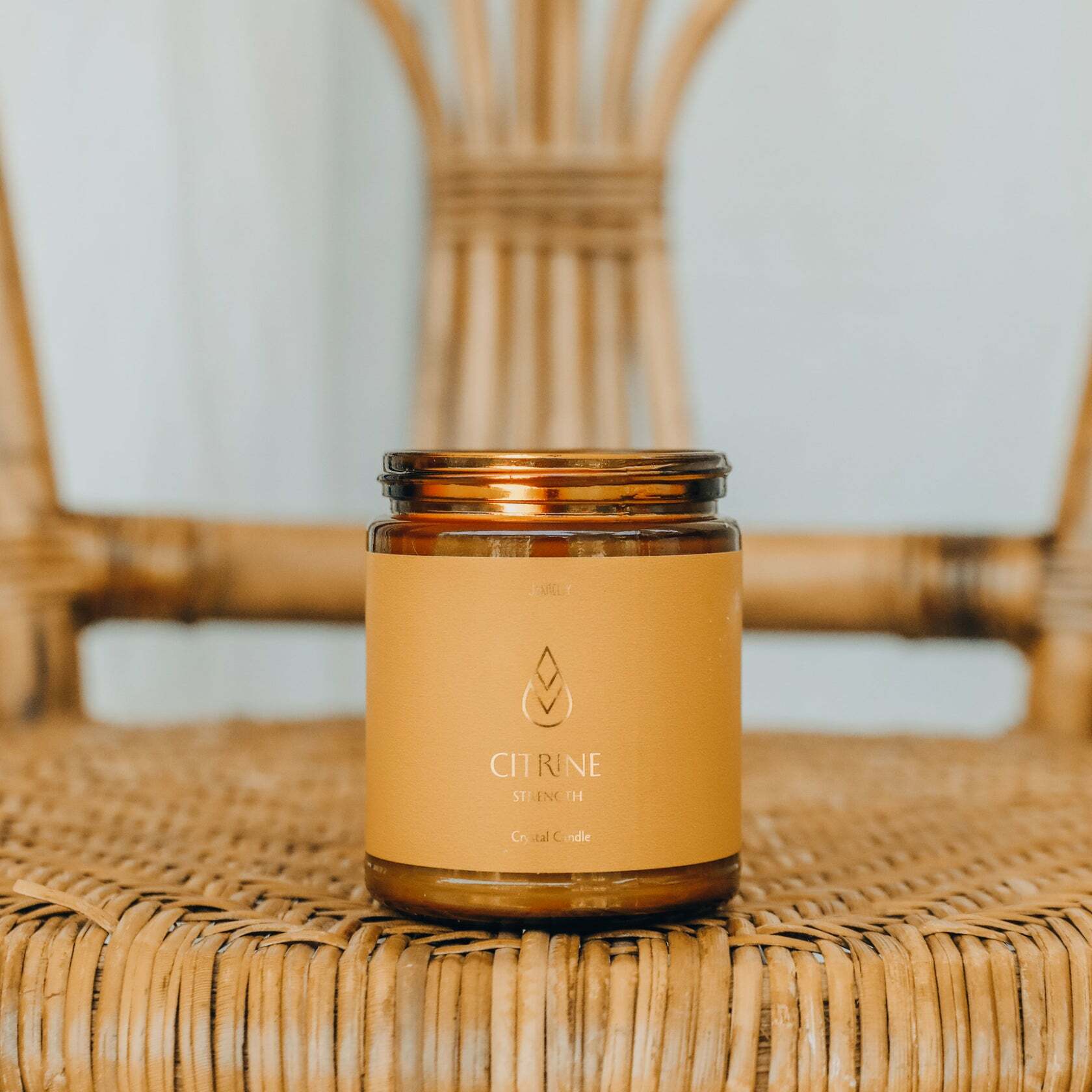 Strength 黃水晶 (柑橘琥珀) 琥珀限量款 香氛蠟燭 - JaxKelly