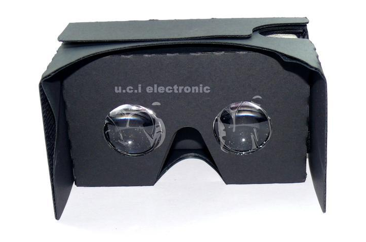 【UCI電子】(二T-2) VR cardboard 3D VR眼鏡 頭戴式手機虛擬實境3d紙盒 VR
