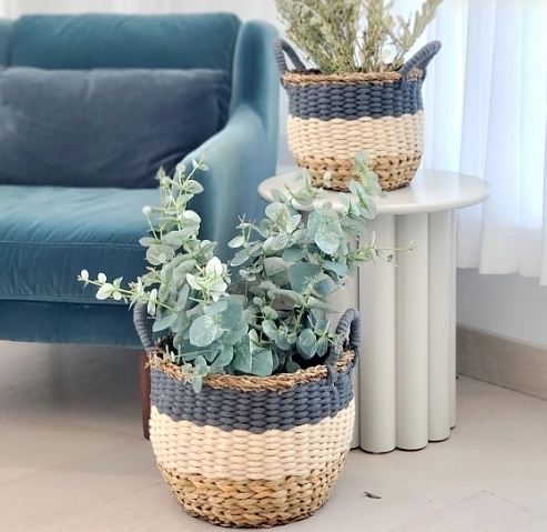 KORISSA |孟加拉手工編織|藍色籃子