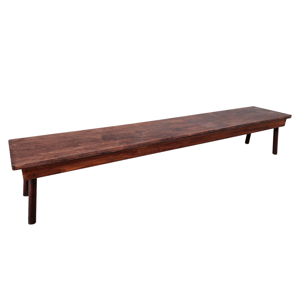 Outdoor Wooden Bench, Deluxue
