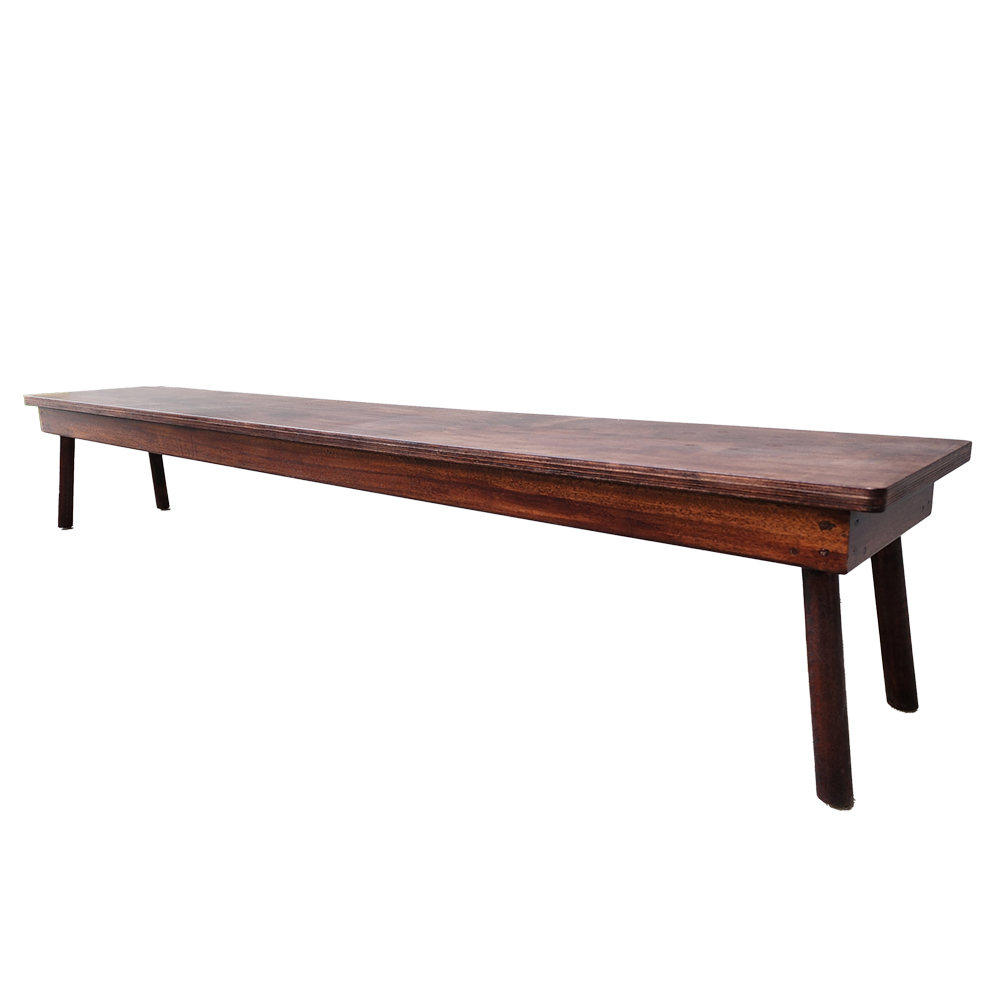 Outdoor Wooden Bench, Deluxue