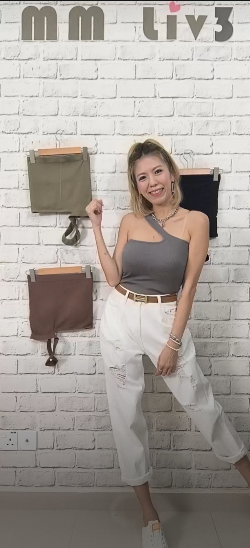 #️⃣2191 RM39 ➡️單肩螺紋布小可愛