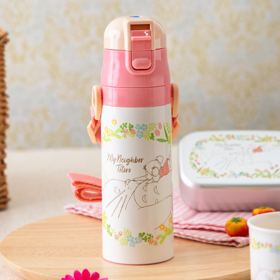 超輕巧按壓式水瓶 龍貓 與小梅 470毫升
