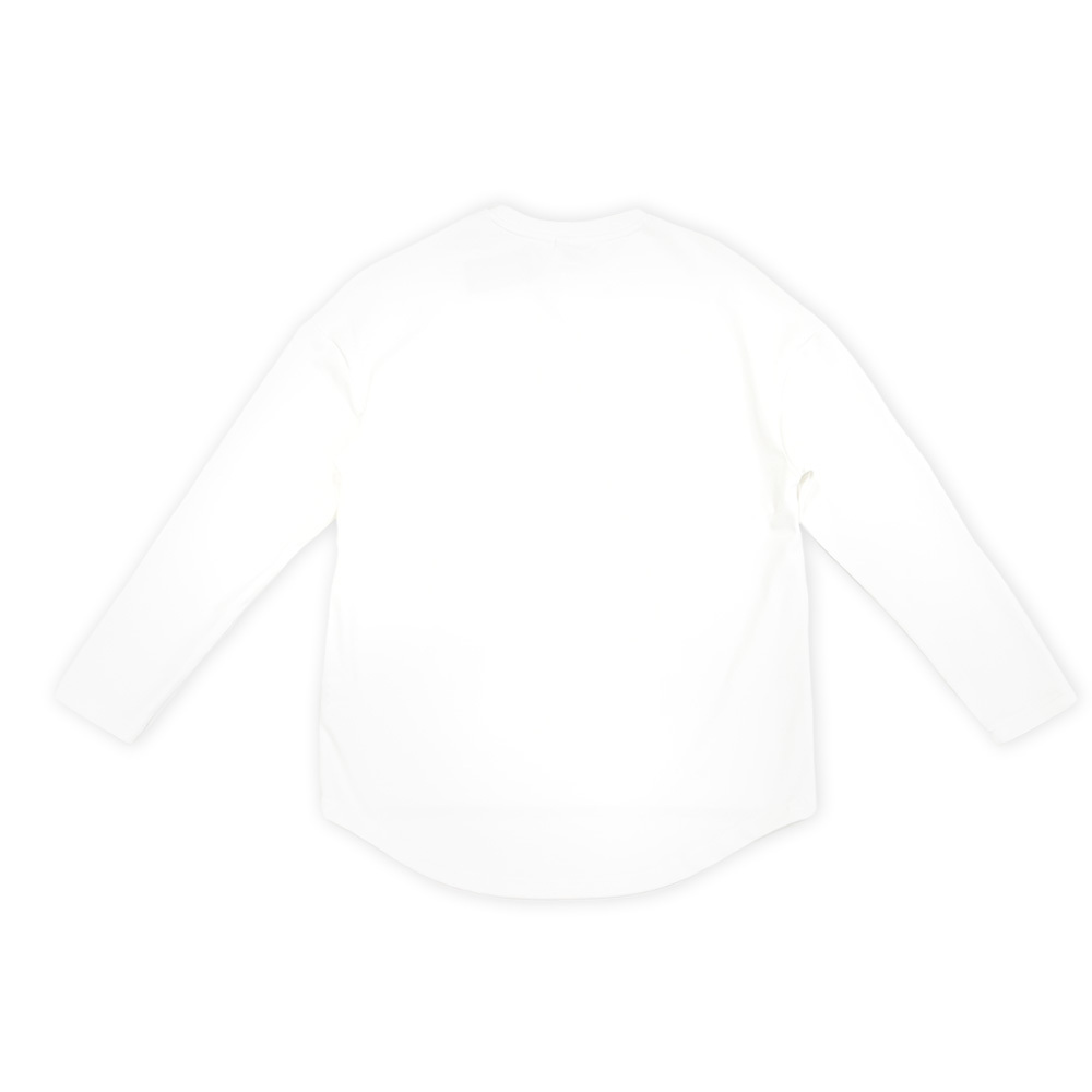 22-23 麂皮獅頭彈性針織亨利領｜白